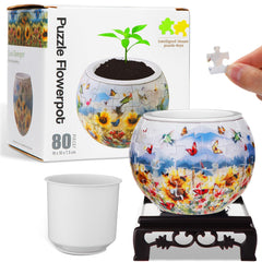 Silipull 3D Puzzle Vase assembled for a stylish centerpiece