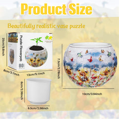 Silipull 3D Puzzle Vase water column supports fresh stems