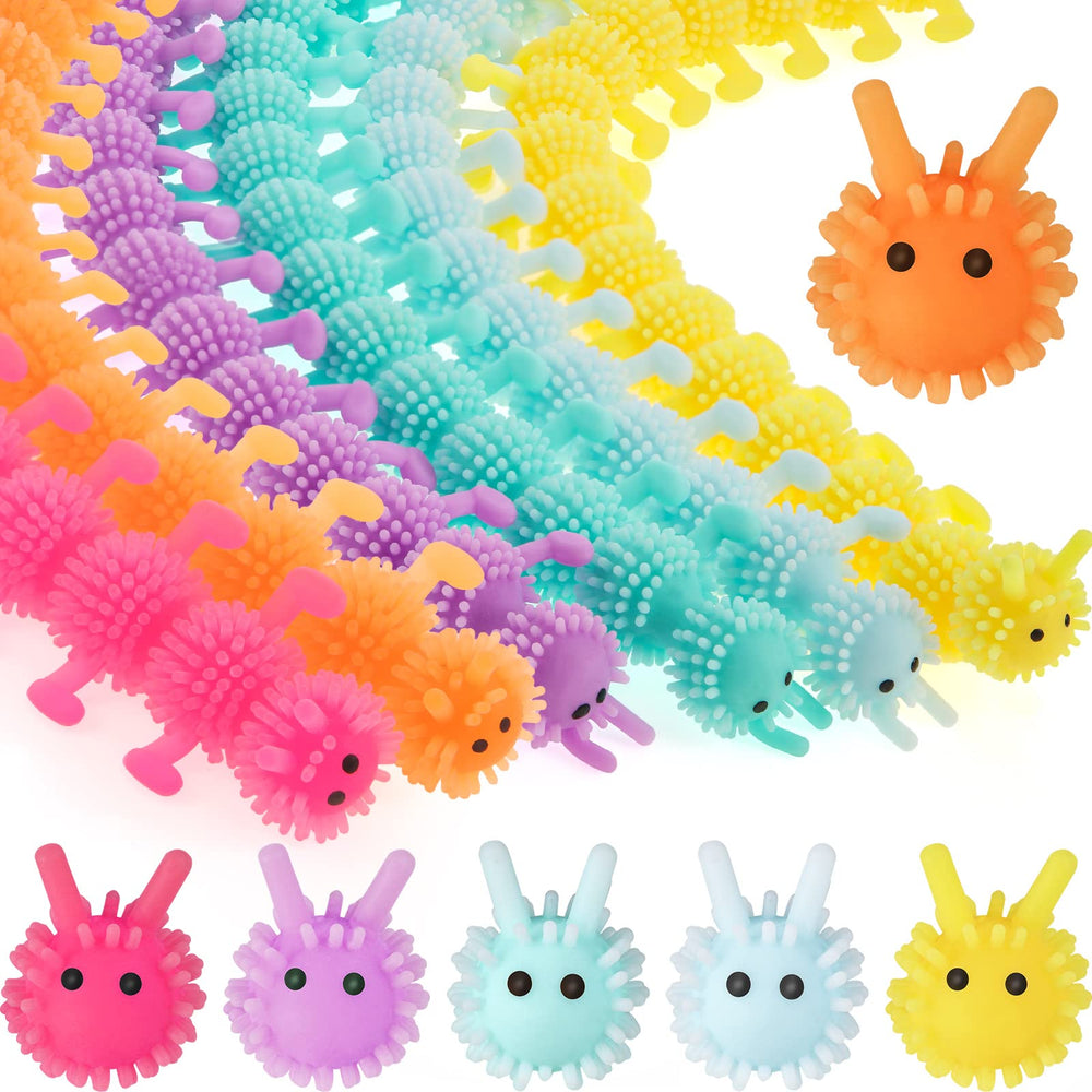 Silipull caterpillar stretchy strings color assortment for tactile focus