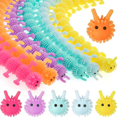 Silipull caterpillar stretchy strings color assortment for tactile focus