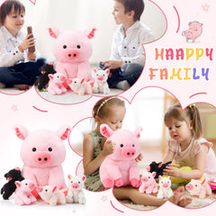 Gift-ready Silipull pig plush set for birthdays and holidays.