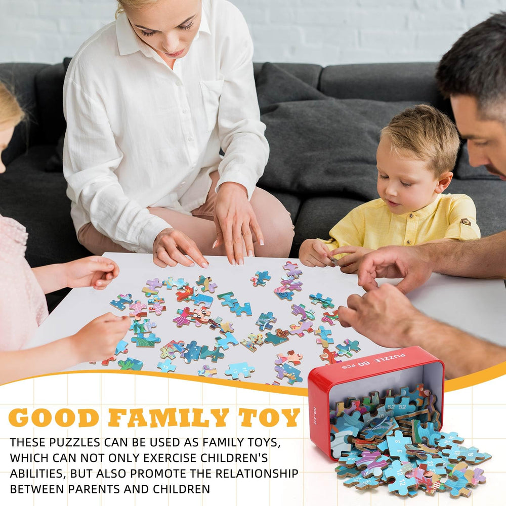 Silipull metal box packaging keeps puzzles organized and portable