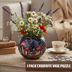 Silipull mushroom-style vase enhances contemporary decor