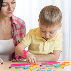 Silipull caterpillar toys fit easily in bags for travel