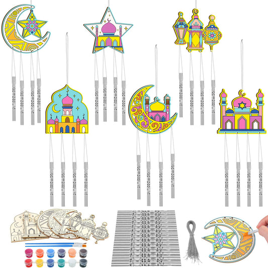 Silipull ramadan wind chimes kit for group crafting and festive home decor.