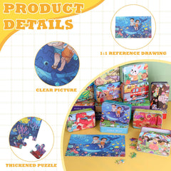Silipull wooden puzzle mermaid box invites focused play and creative storytelling