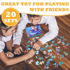 Silipull wooden puzzle ocean box promotes sequencing through sea life scenes