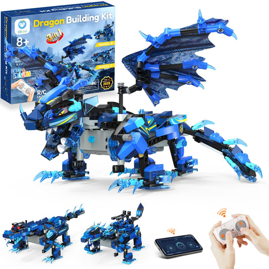 Sillbird Dragon Building Kit with remote control for hands-on STEM play