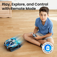 Sillbird robot-building-kit bluetooth-app enables kid-friendly coding via wireless control.