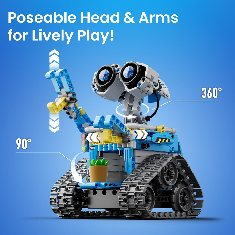 Sillbird robot-building-kit joints-adjustable enables playful poses and creative posing.