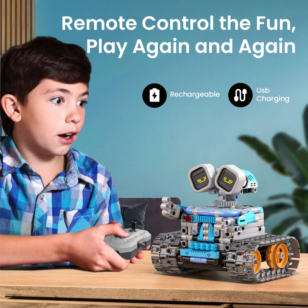 Sillbird robot kit features LED eyes and sound effects for character