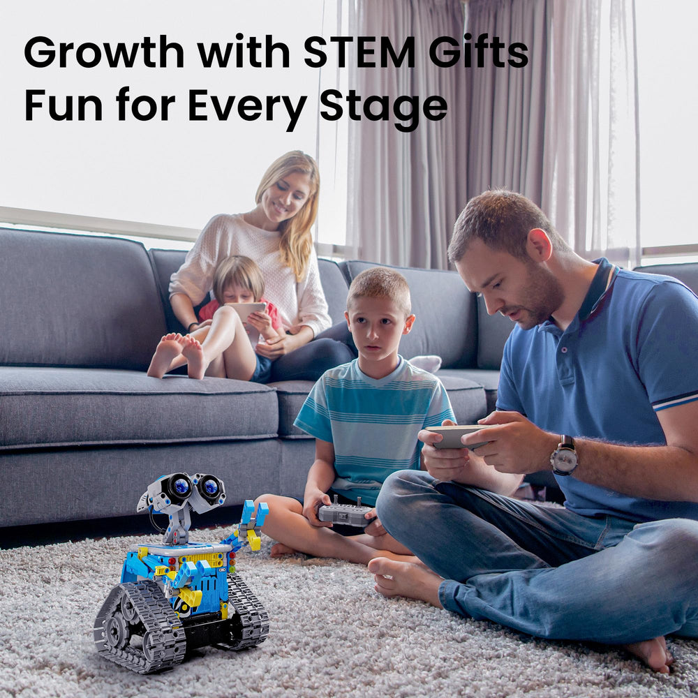 Sillbird robot-building-kit remote-control shows easy movement with responsive control.
