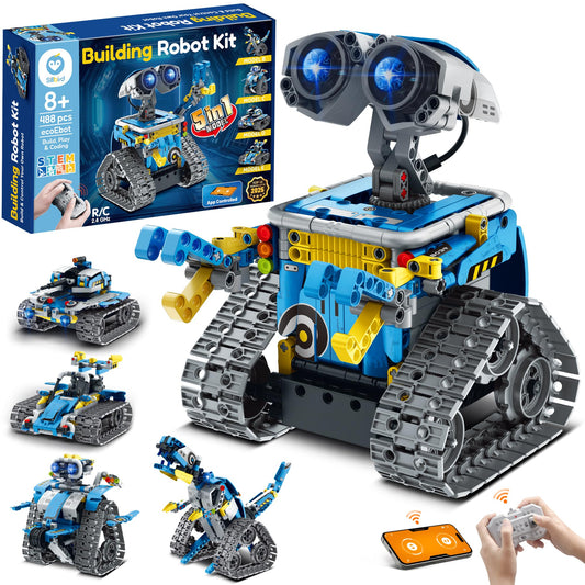 Sillbird robot-building-kit robot-model demonstrates versatile construction for creative play.
