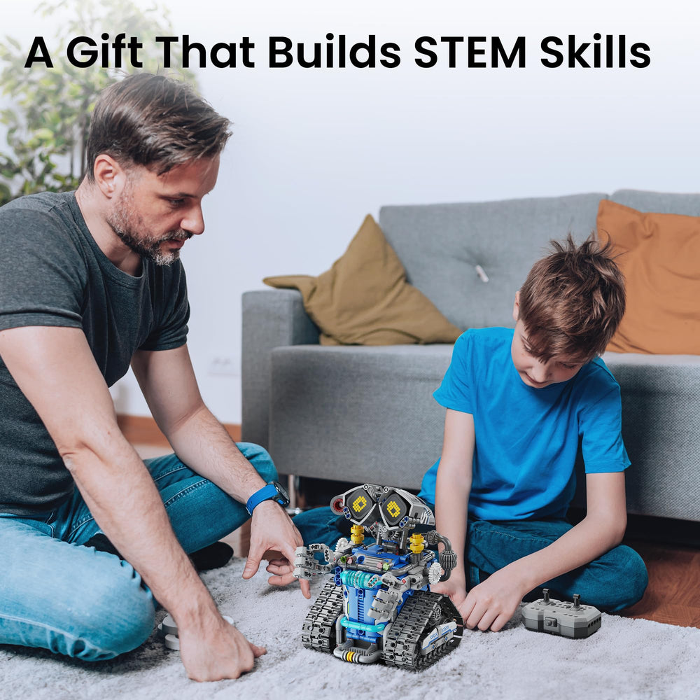 Sillbird STEM robot 5-in-1 build models showcase diverse challenges and creativity.