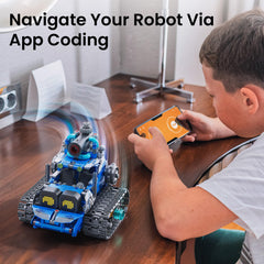 Sillbird STEM robot rechargeable battery enables long play sessions.