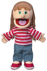 Silly Puppets Emily Peach Girl hand puppet for imaginative play and storytelling