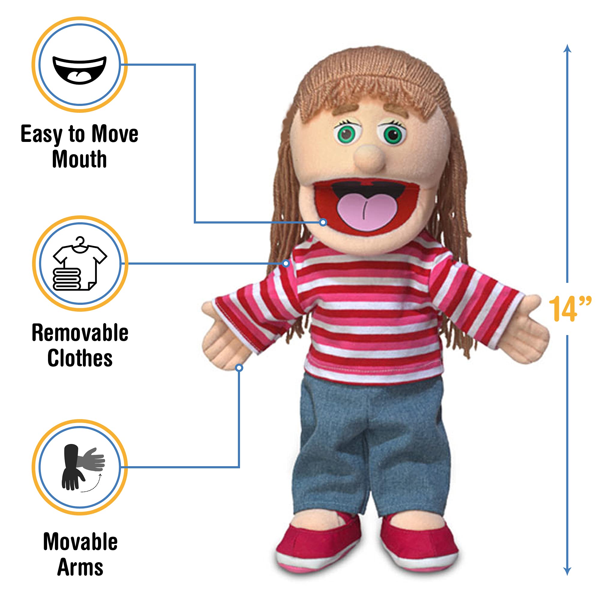 Removable clothes on Emily Peach Girl for mix-and-match outfits