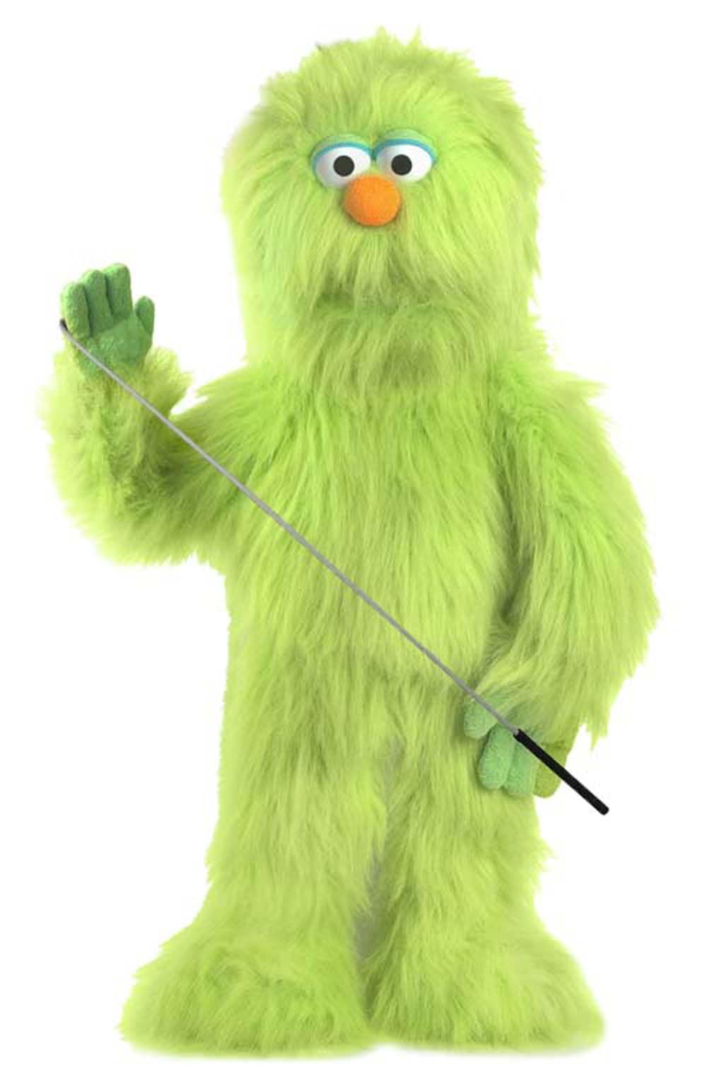 Silly Puppets green monster puppet full body 30 inches tall for engaging ventriloquist shows