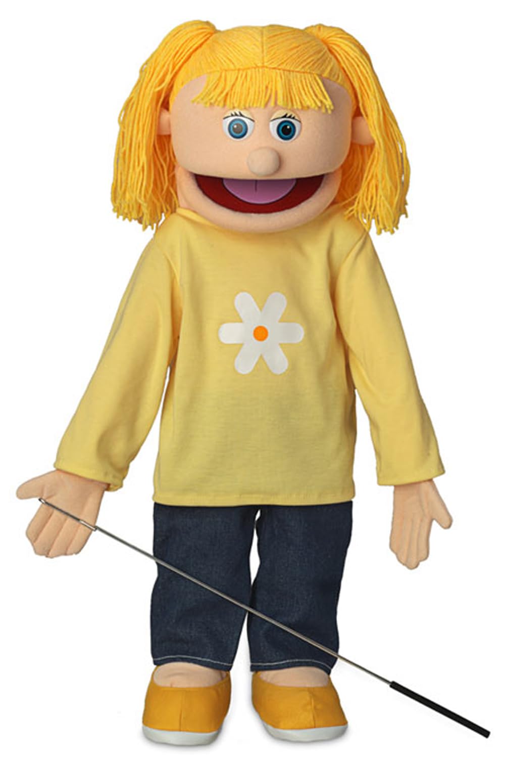 Silly Puppets Katie Peach Girl full body puppet ready for expressive performances