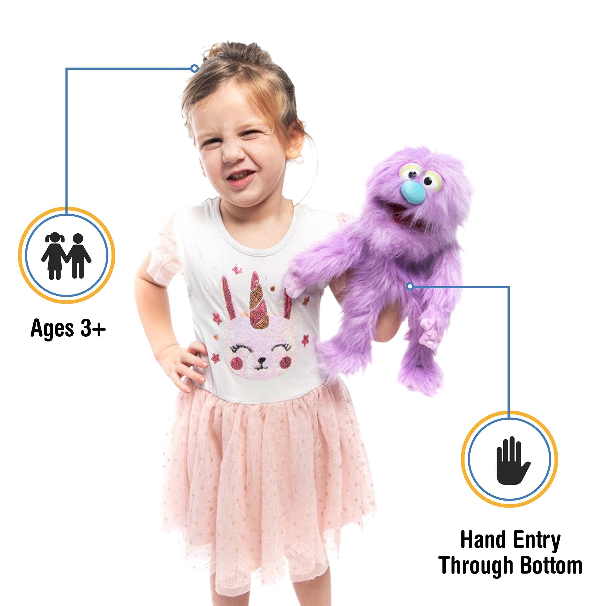 Silly Puppets movable mouth and arm puppet for expressive storytelling