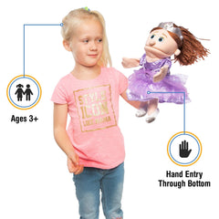 Silly Puppets hand puppet with easy mouth movement, ideal for creative role-play.