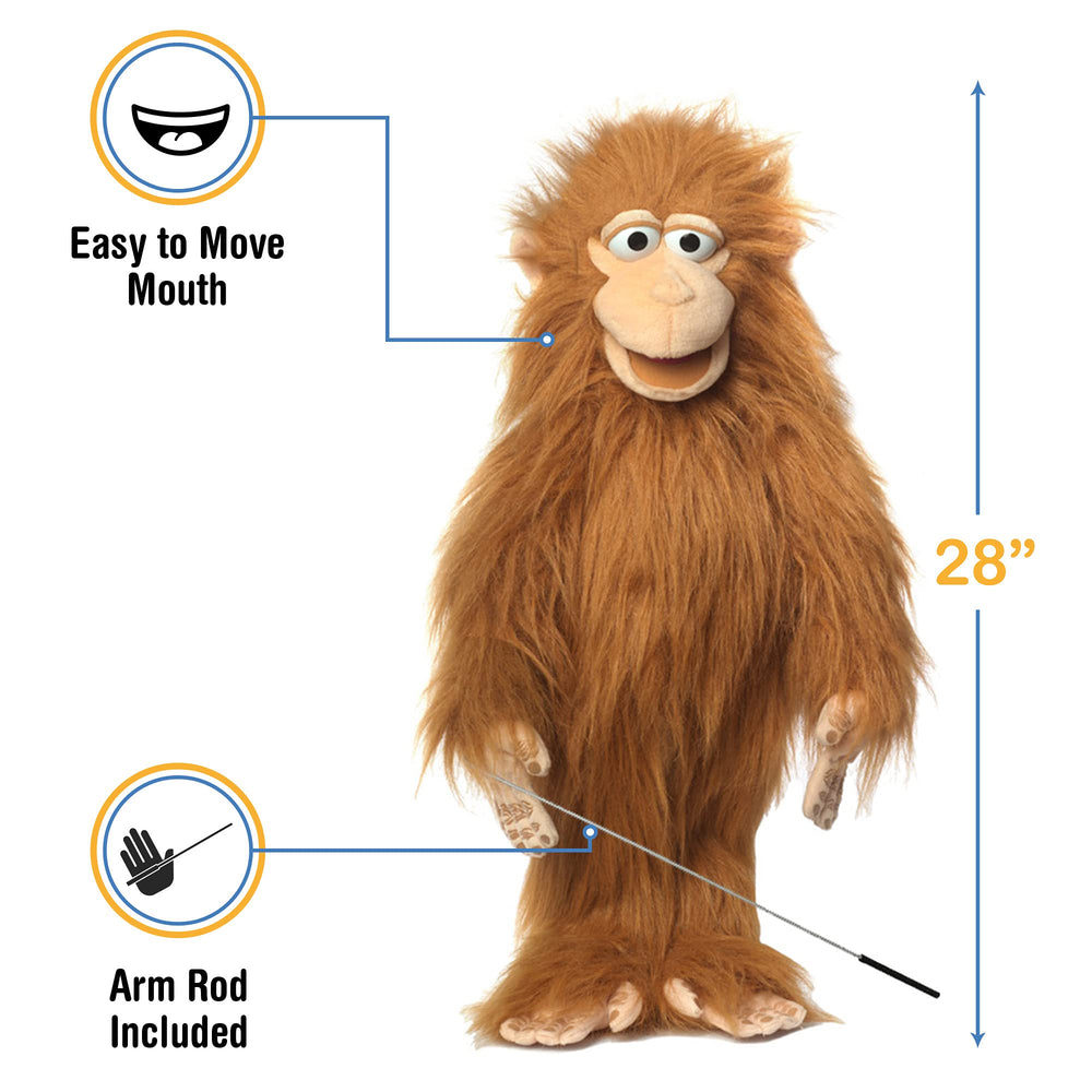 Silly Puppets Silly Monkey eye details enhance character and charm