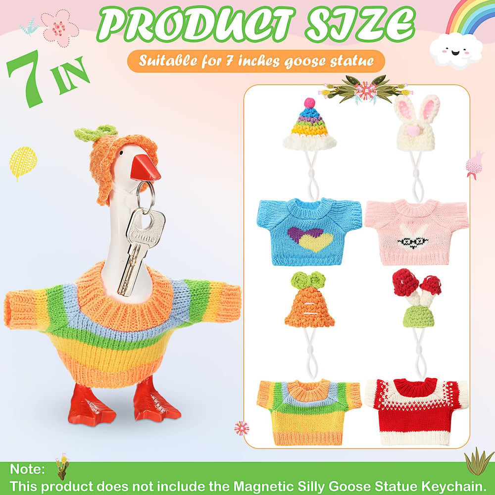 SilTriangle goose costume hats closeup showing color variety for decor