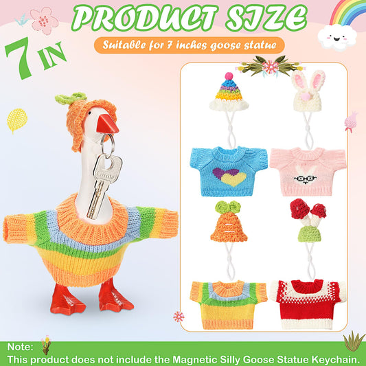 SilTriangle goose costume hats closeup showing color variety for decor