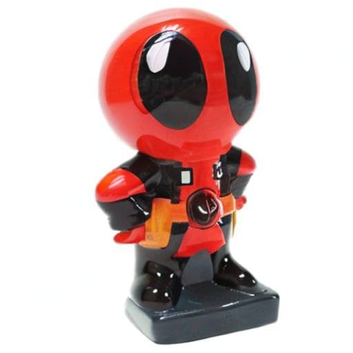 Silver Buffalo Deadpool Chibi Stance close-up facial expression detail.