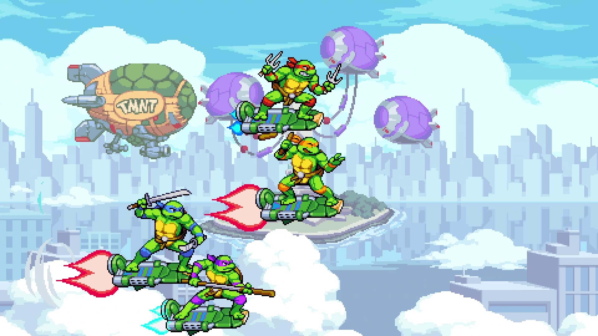 Silver Lining Interactive TMNT Radical Reptiles DLC scene with new playable characters.