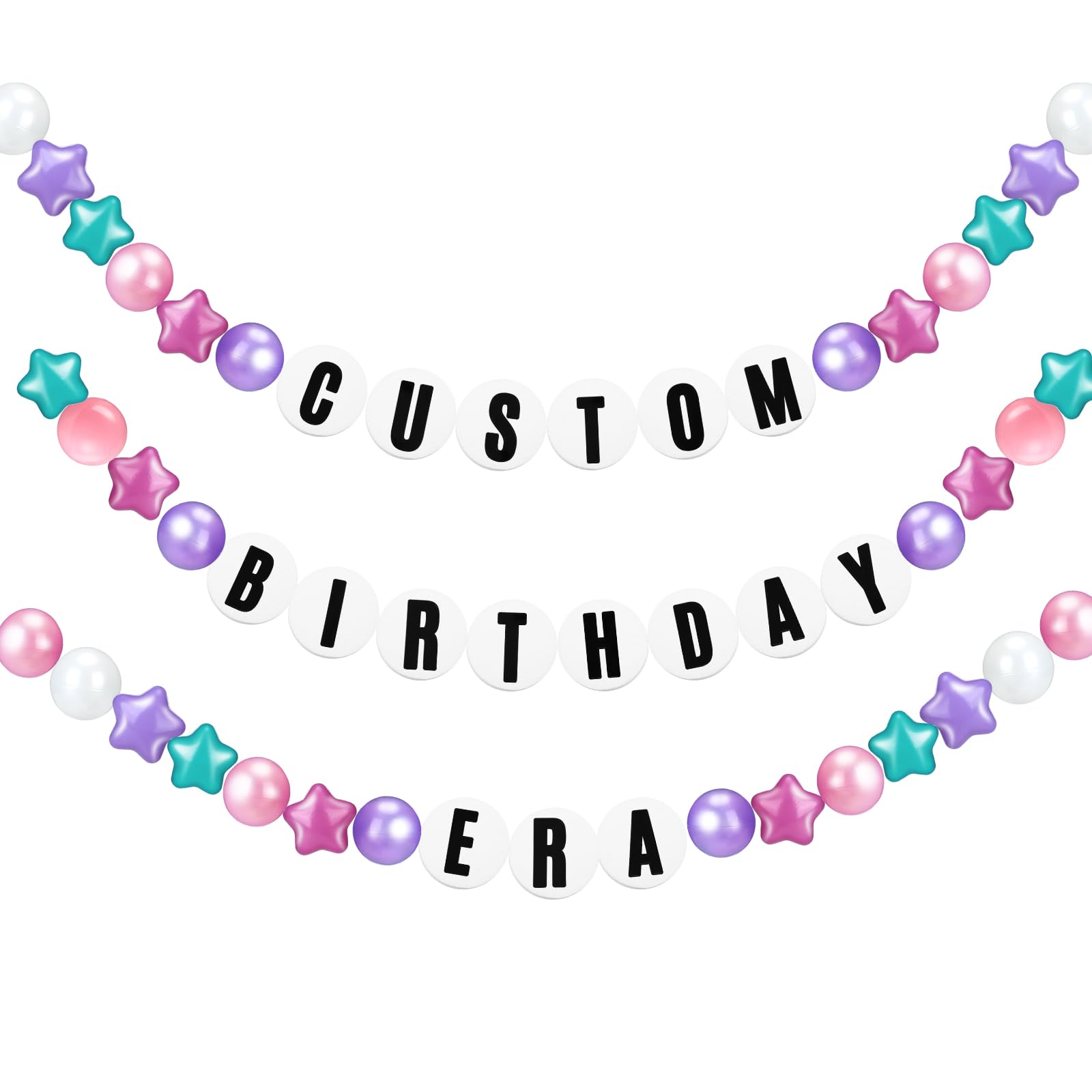 Simgoing 103 Pcs Giant Bracelet Garland Kit for personalized party decor.