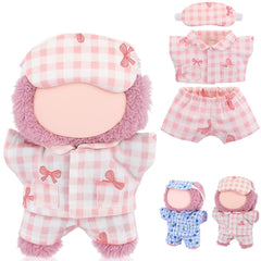 Simgoing 17cm doll pajama top pink bow for cozy bedtime dressing