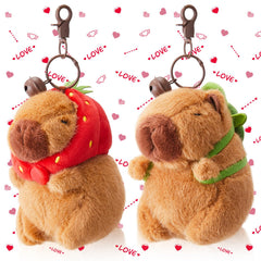 Simgoing capybara plush keychain with turtle bag adds cute charm to your bag.