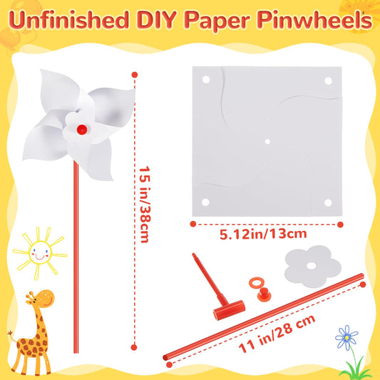 Simgoing pinwheels thick cardstock material ideal for coloring.