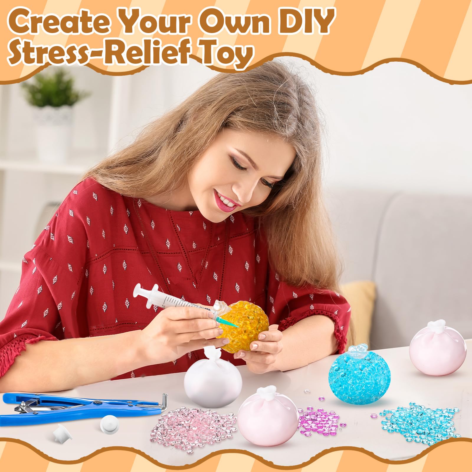 Simgoing milky light color skins and lids for DIY stress balls