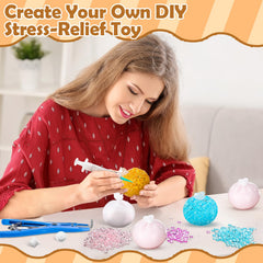 Simgoing milky light color skins and lids for DIY stress balls