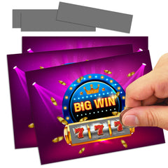 Simimi art three winning cards illustration showing prize opportunities.