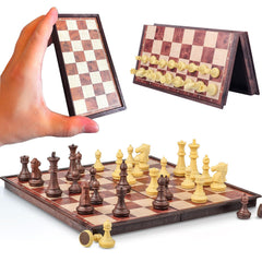 SIMPLEWIN magnetic travel chess board for on-the-go play