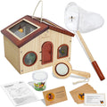 SIMPLIPLAY Kids Explorer Kit bug catcher with wooden habitat for backyard discovery