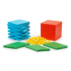 Simply Magic storage case keeps all 131 pieces organized for classroom use.