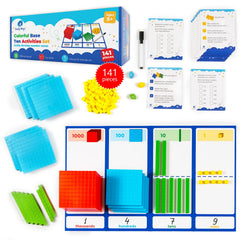 Simply Magic base ten blocks set with units, supporting number sense development