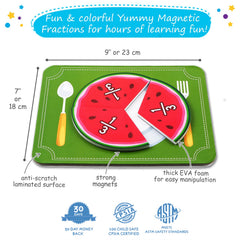 Simply Magic fraction tiles and plate set for collaborative math centers