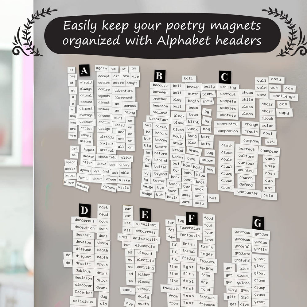 Simply Magic word magnets spark conversations and storytelling for all ages