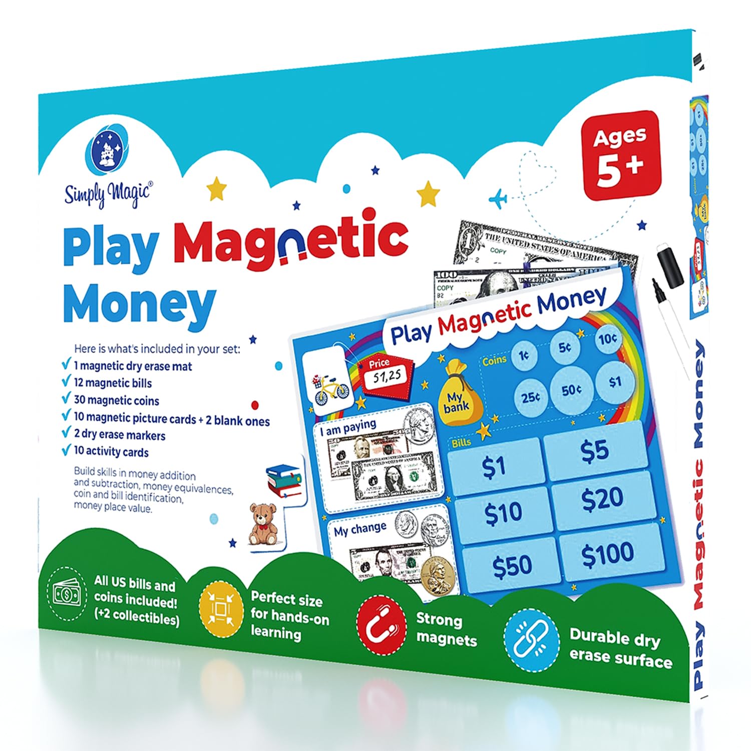 Simply Magic teacher classroom money kit for learning prompts