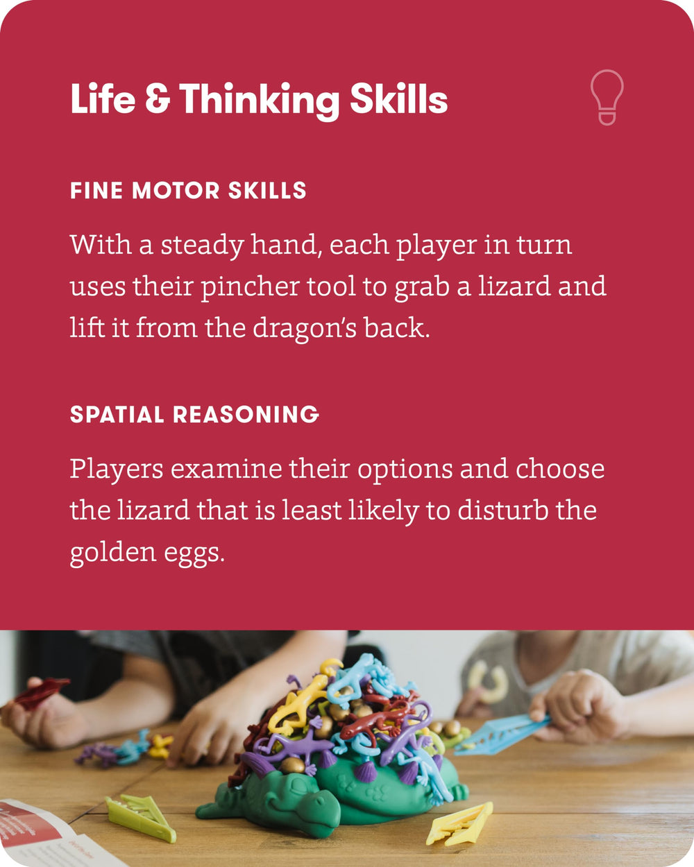 SimplyFun Dreaming Dragon concentration-play captures kids staying engaged and focused.