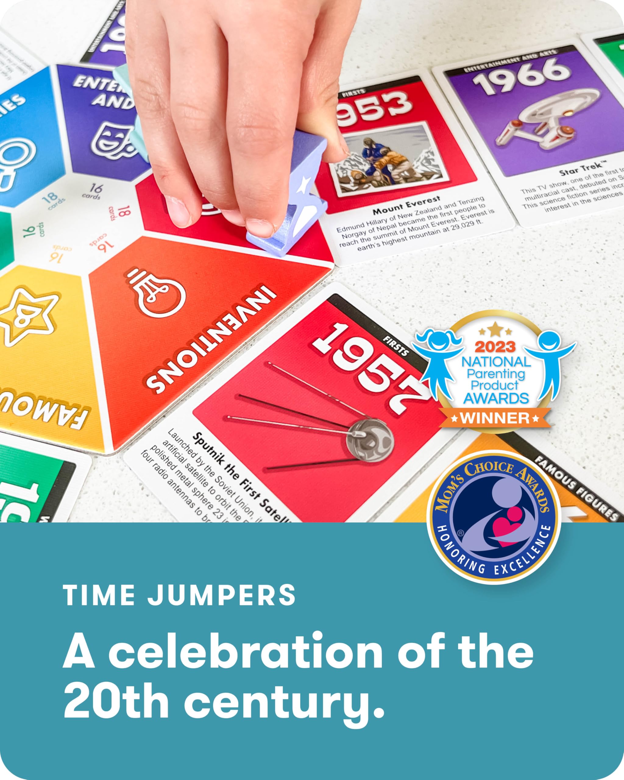 SimplyFun Time Jumpers category portal board shown for immersive time travel learning