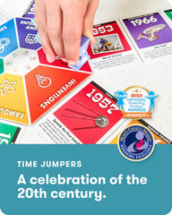 SimplyFun Time Jumpers category portal board shown for immersive time travel learning