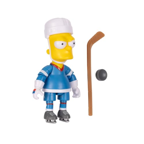 The Simpsons Bart hockey puck accessory enhances on-ice scene recreations.