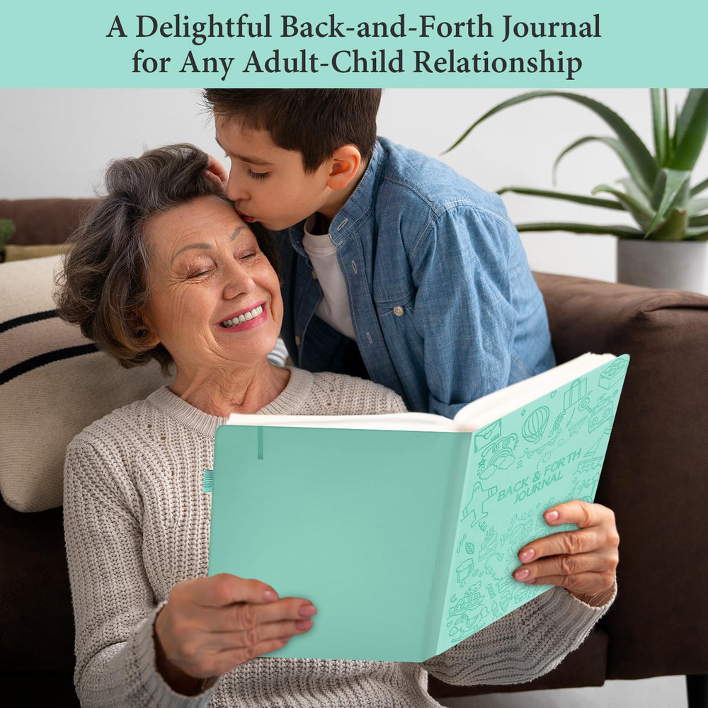 SIMSIMY Just Between You and Me Kid Journal ribbon bookmark helps keep track of conversations.
