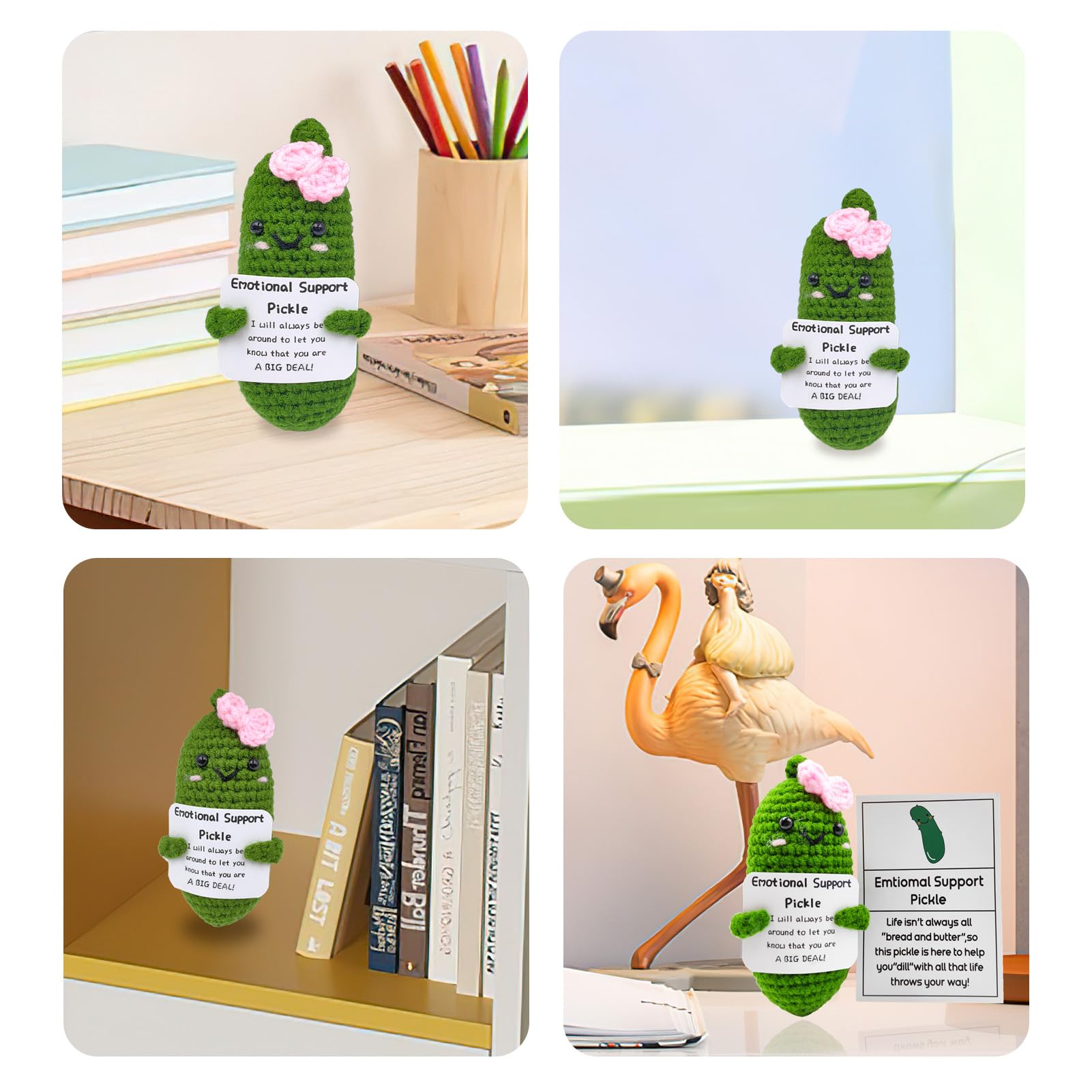 SIMXEHAY Emotional Pickle with card makes a thoughtful gift.